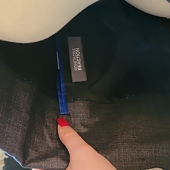 Size 40S Very Dark Grey with stitching Men's kenneth cole reaction sports coat - Picture 8 of 9